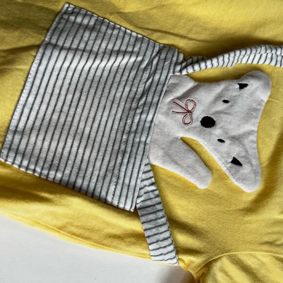 Baby One Piece Outfit Shorts & Short Sleeve Yellow 3-6 Months - Picture 2 of 6